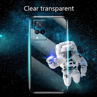 In Stock 2021 New เคสโทรศัพท์ VIVO X60 Pro 5G Phone Case Softcase TPU Transparent Clear Camera Protector Thin Light Back Cover เคส VIVOX60 X60Pro 5G Casing