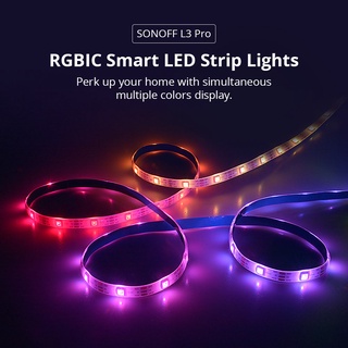 Sonoff L3 Pro 5M RGBic WiFi แถบไฟ LED อัจฉริยะ 16.4 ฟุต ไร้สาย ควบคุมด้วยเสียง / เสียงท้องถิ่น Type C DC5V อะแดปเตอร์สมาร์ทโฮม