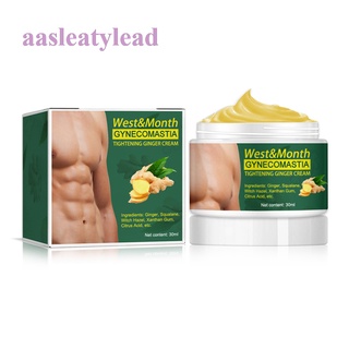 Aasleaty SoliPac Gynecomastia ครีมขิงกระชับสัดส่วนหน้าอก ครีมลดเซลลูไลท์ ว่านหางจระเข้ออร์แกนิกจากธรรมชาติ ครีมลดน้ําหนัก สําหรับผู้ชาย