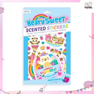 สติ๊กเกอร์มีกลิ่นหอม Berry Scented Stickers แบรนด์ Ooly ลาย Beary Sweet