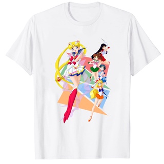 เสื้อยืดผ้าฝ้ายพรีเมี่ยม เสื้อยืด ลาย Sailor Mercury Venus