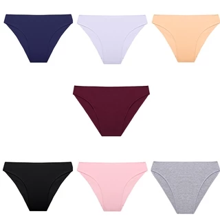 Allofme M-XXL กางเกงชั้นใน ผ้าฝ้าย ชุดชั้นใน เซ็กซี่ ระบายอากาศ สีพื้น สําหรับผู้หญิง