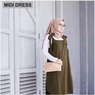 (ชําระเงินปลายทาง) ชุดเดรสสั้น MIDI DRESS OUTER WOLFIS พรีเมี่ยม