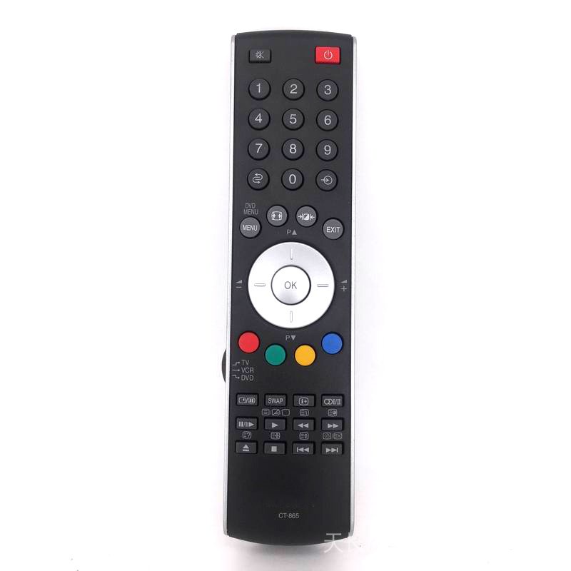 ใช้ CT-865 รีโมทคอนโทรลสําหรับ Toshiba TV DVD 32-WL68P C42-AV502PR 21V53E TV