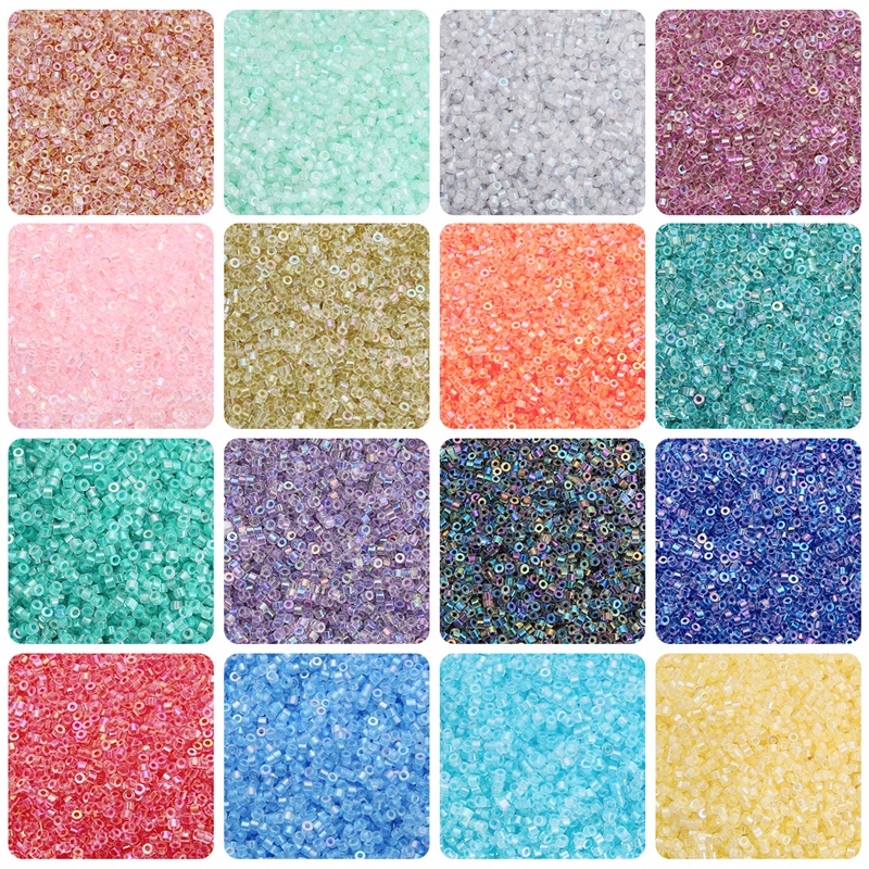 1000pcs 2 มม.คุณภาพสูงลูกปัด Becautiful สีแก้ว Seed ลูกปัดสําหรับเข็มเครื่องประดับ DIY ทําอุปกรณ์เสริม