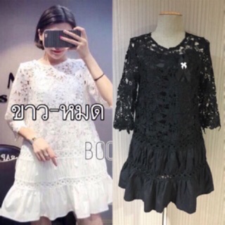 Mini luxurious lace dress