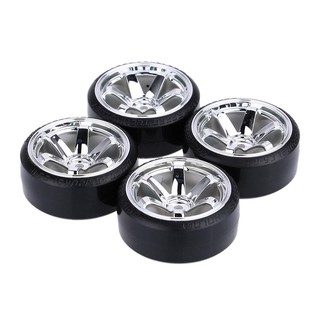 4Pcs/Set 1/10 Drift Car Tires Hard Tyre for Traxxas HSP Tamiya HPI Kyosho On-Road Drifting Car