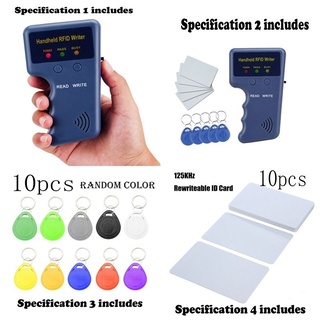 เครื่องอ่านการ์ด RFID 125KHz การ์ดอัพเกรด โปรแกรมเมอร์โคลน แท็กคีย์การ์ด RFID การ์ด (10 ชิ้น) EM4305 T5577 UID