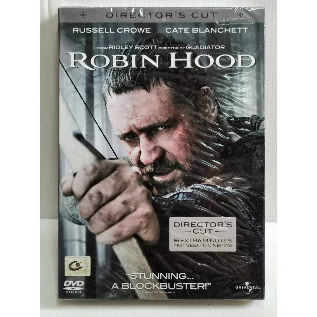 DVD : Robin Hood (2010) จอมโจรกู้แผ่นดินเดือด " Russell Crowe, Cate Blanchett " A Film by Ridley Scott