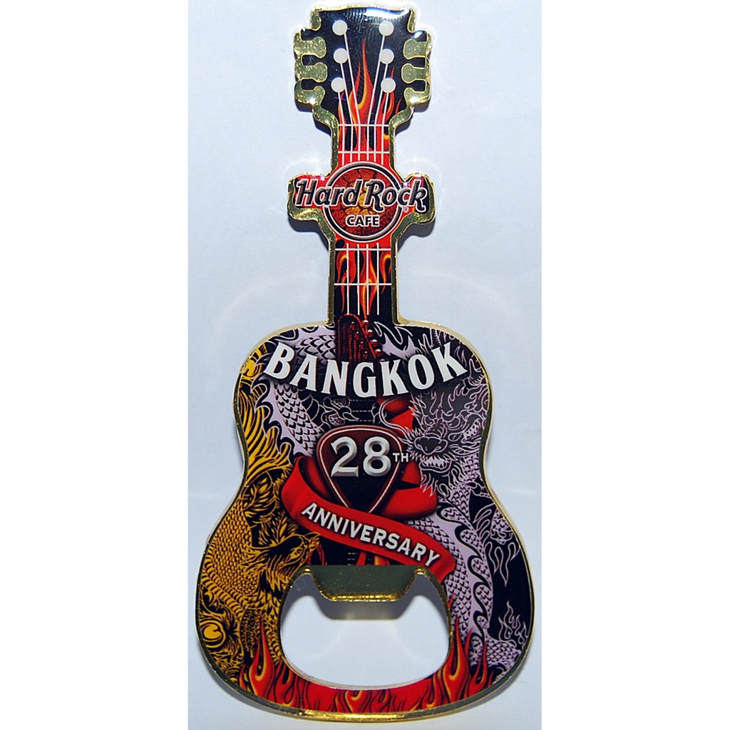 Hard Rock Cafe Bangkok 28th Anniversary Guitar Magnet