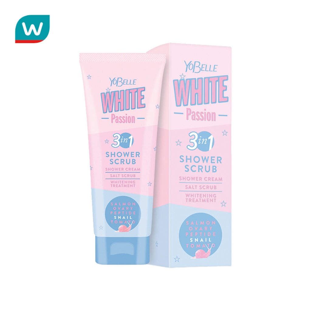 Yobelle โยเบล ไวท์ แพชชั่น ชาวเวอร์ สครับ 200 กรัม