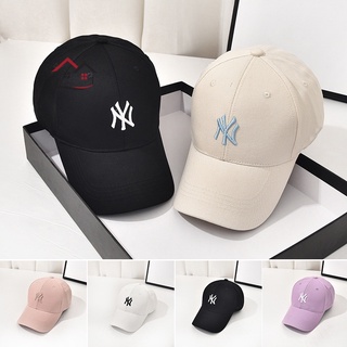 หมวกเบสบอลลําลอง ผ้าฝ้าย ป้องกันแดด ลาย New York Yankees สําหรับผู้ชาย และผู้หญิง