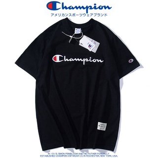 เสื้อผ้าแฟชั่นผู้หญิง เสื้อยืด Champion % เสื้อยืดคอกลมผ้าฝ้าย