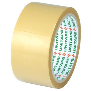 เทปโอพีพี (2 นิ้วx45 หลา) สีชา ยูนิเทป OPP tape (2 inches x45 yd), tea color uni tape