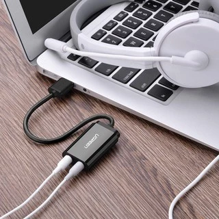 UGREEN รุ่น 30724 การ์ดเสียง Sound Card AUX 3.5mm แปลงสัญญาณเสียงและไมโครโฟน