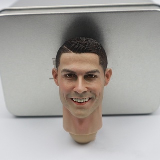 1/6 Cristiano Ronaldo Smile Head Sculpt โมเดลตุ๊กตาของเล่นสําหรับเด็ก 12