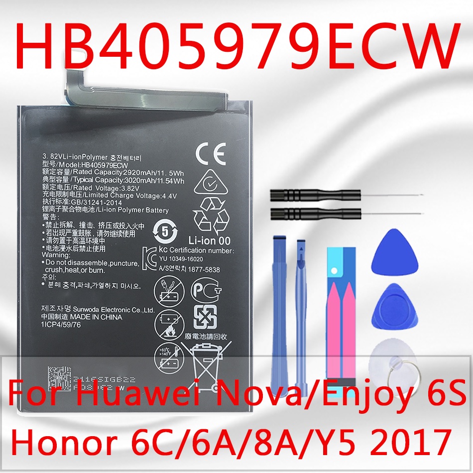 Battery for Huawei Nova 2 3 4/Nova 2i 3i 3e 4e 5i/Nova lit/2 plus Replacement Battery Nova2 Nova3 Nova4 HB366179ECW HB35