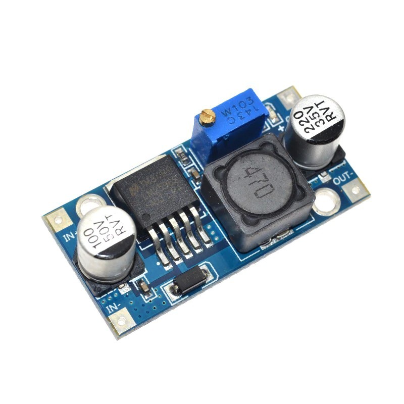 วงจรลดแรงดันไฟ DC-DC Step down 3.2-40V ไปเป็น 1.25-35V 3A LM2596S Module DC-DC Buck Converter