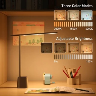 Baseus โคมไฟอ่านหนังสือ Eye Series Desk Lamp โคมไฟตั้งโต๊ะ อ่านหนังสือถนอมสายตา โคมไฟหัวเตียง หัวเตียง