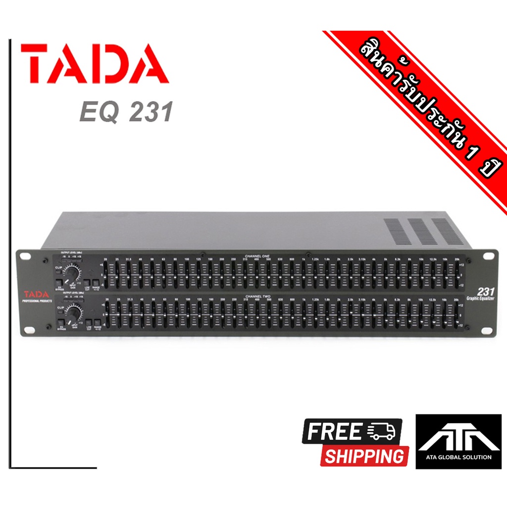TADA 231 เครื่องปรับแต่งเสียง เครื่องปรุงเสียง อีคิว Dual Channel 31Band ขนาด2U ยึดติดแร็คได้ อีควอไลเซอร์ equ