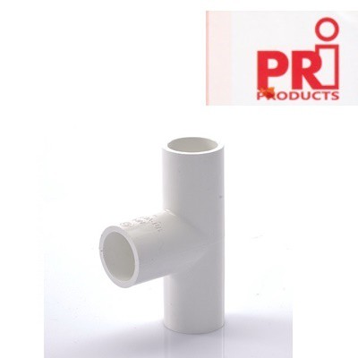 PRI **มีขายส่ง**ราคา 10ตัว ** ข้อต่อ สามทาง 3ทาง ตัวที ท่อ PVC (สีขาว) รุ่นมิล 16 , 20 , 25 , 32 mm. ยี่ห้อ PRI