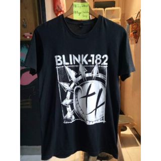 เสื้อยืดคอกลมเสื้อยืดแขนสั้น สีพื้น พิมพ์ลายวงดนตรี ราชาเพลงพังก์ Blink-182S-4XL