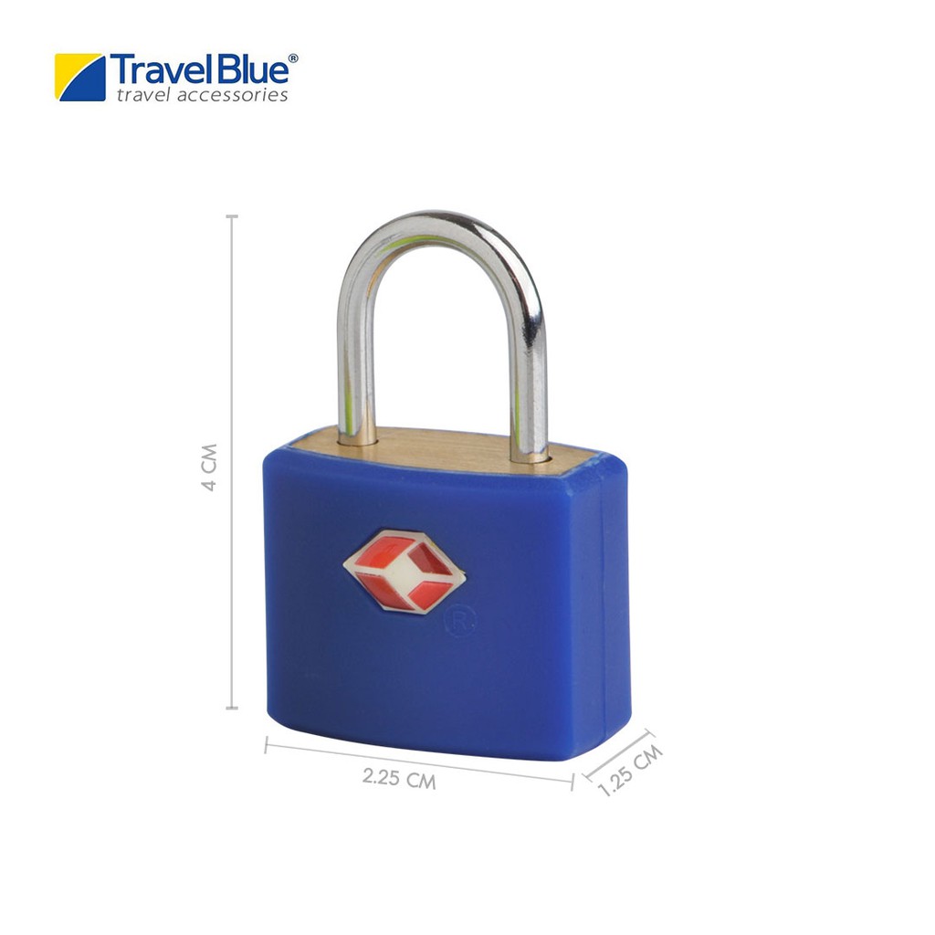 Travel Blue กุญแจล็อคกระเป๋า 5018404000279  TSA Identi Lock - สีน้ำเงิน