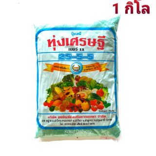 💥ทุ่งเศรษฐี 25-5-5💥 1 กิโล ปุ๋ยบำรุงต้น บำรุงใบ ปุ๋ยเขียว ปุ๋ยเกร็ด เร่งต้น เร่งใบ ปุ๋ยเคมี ฮอร์โมน อาหารเสริม