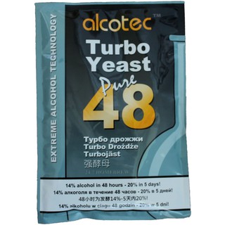 เทอร์โบยีสต์ หมักไวน์ผลไม้แบบด่วน หมักไซเดอร์ Alcotec 48 Pure Turbo Super Yeast wine Cider ทำไวน์ผลไม้