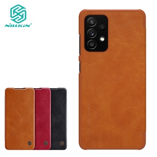 NILLKIN เคสโทรศัพท์หนังฝาพับพร้อมช่องใส่บัตรสําหรับ Samsung Galaxy A52 4G / A52 5G