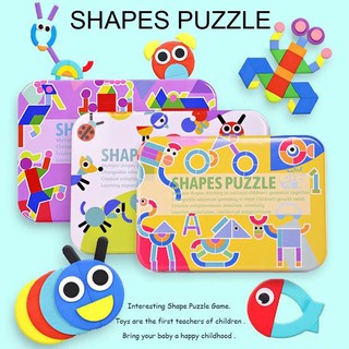 Shape Puzzle Educational Toy Wooden  Development Toys Kit for Kids SAL99   007