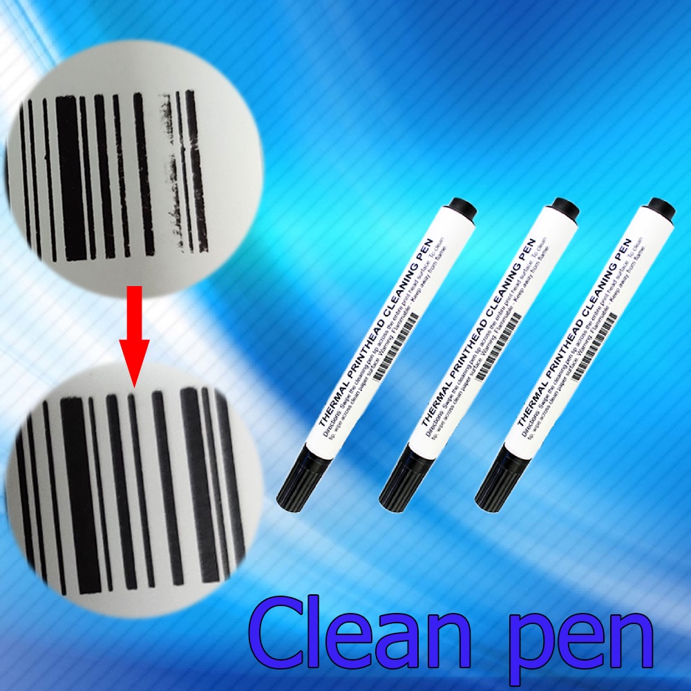 ปากกาทำความสะอาดหัวพิมพ์ความร้อน แอลกอฮอล์100% เครื่องปริ้นไร้หมึก ปริ้นไม่ชัด พิมพ์ไม่ครบ thermal printer