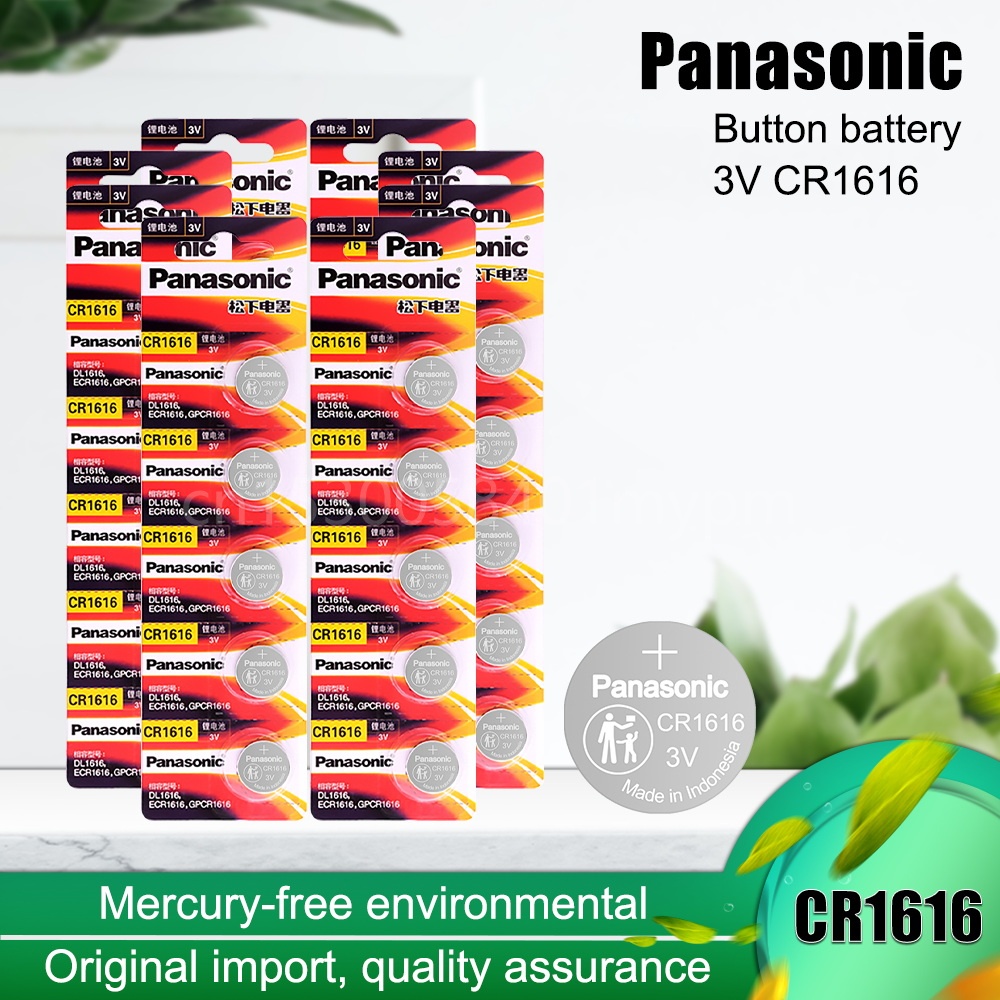 Panasonic Original CR1616 CR 1616 DL1616 ECR1616 BR1616 Lithium Battery for Watch Remote Control Cal