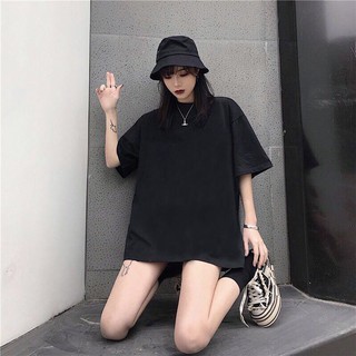 🌈🌈Oversized T-shirt เสื้อยืดโอเวอร์ไซส์ สีพื้น，T006