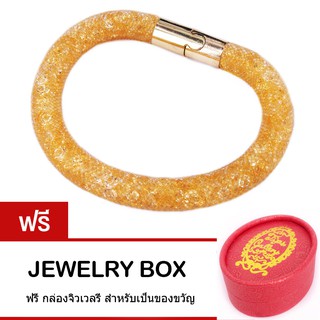 Tips Gallery กำไล ข้อมือ Austria Crystal Gold รุ่น Wishing Stars Design TBS094