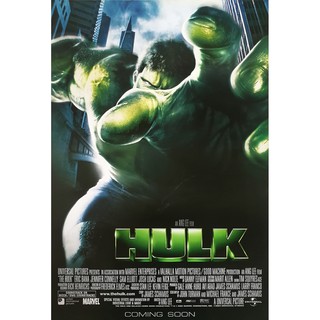 โปสเตอร์ หนัง ฮัลค์ HULK 2003 POSTER 24”x35” Inch Superhero Marvel Eric Bana Ang Lee