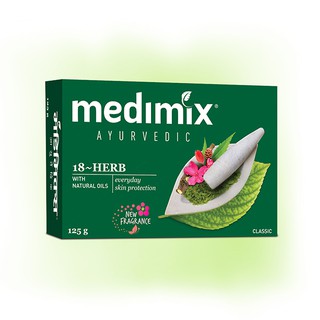 สบู่มิดิมิกซ์ กลิ่นพฤกษา  (75 / 125 กรัม) -- Medimix Ayurvedic Soap  (75 / 125 Grams)