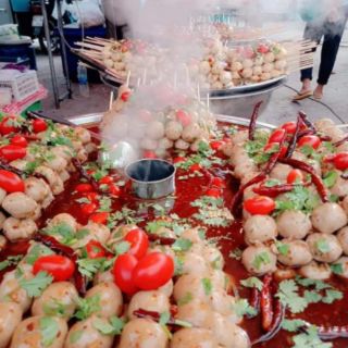 ถาดลูกชิ้นหม้อไฟ 60ซม (24นิ้ว)🔥🔥🔥 ถาดใส่ลูกชิ้น ถาดหม้อไฟ ถาดงานวัด ถาดลูกชิ้นตลาดนัด