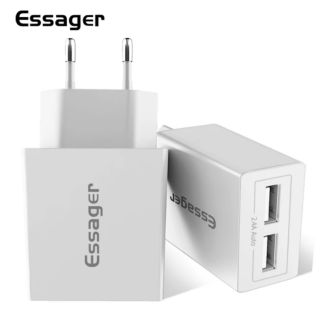 Essager Dual USB Charger 5 โวลต์ 2.4A Fast ชาร์จ