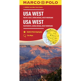 Marco Polo USA West : Pacific Coast, Sierra Nevada, Rocky Mountains