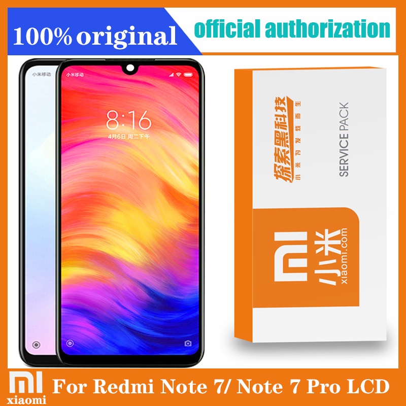 Original 6.3" Display with frame for Xiaomi Redmi Note 7 Redmi Note 7 Pro LCD Touch Screen Digitizer Assembly Repai