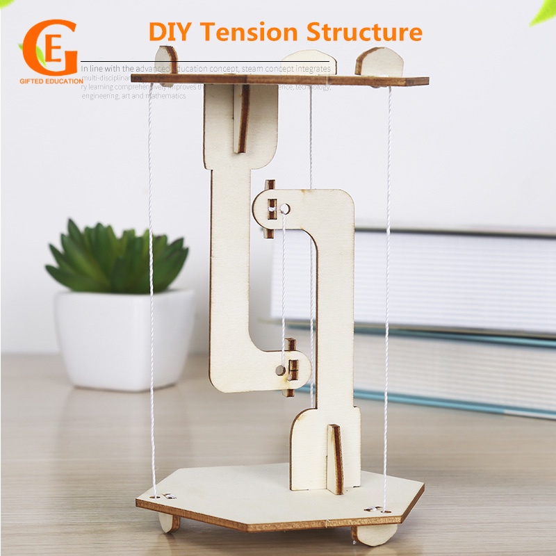 ของเล่นตัวต่อโต๊ะลอยน้ํา ระบบความตึงเครียด แบบมองไม่เห็น DIY