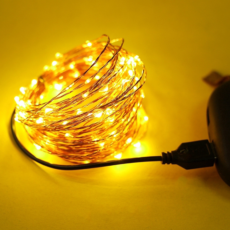 2/3/5/10 ม. 5 v usb สายไฟ led กันน้ําสําหรับประดับตกแต่งงานปาร์ตี้คริสต์มาส