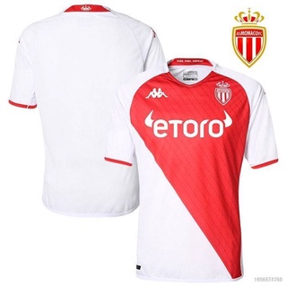 เสื้อยืด ลายทีมชาติฟุตบอล AS Monaco FC SQ2 2022-2023 ชุดเหย้า พลัสไซซ์ สําหรับผู้ชาย และผู้หญิง QS2