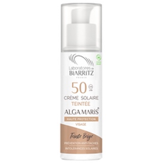 Laboratoires de Biarritz Alga Maris High Protectin Tinted Sunscreen Face SPF50 Organic 50ml