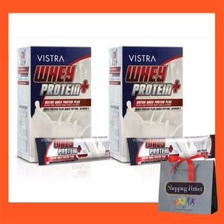 (2 กล่อง) VISTRA Whey Protein 15 ซอง เวย์โปรตีน  [731001]