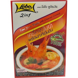 Lobo 2in1 Tom Yum 100g  ซื้อ 1 ฟรี 1 Lobo 2in1 Tom Yum 100g ซื้อ 1 ฟรี 1