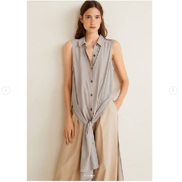 ! เดรสยาวผ่าข้าง MANGO MGOLD1310-B5