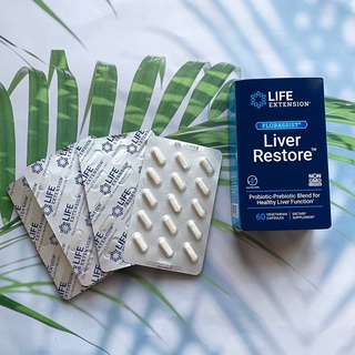 (Life Extension®) FLORASSIST Liver Restore 60 Vegetarian Capsules อาหารเสริมฟื้นฟูสุขภาพตับ