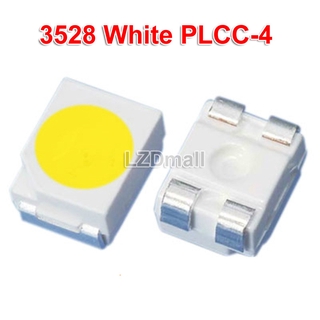 หลอดไฟ LED 3528 SMD LED 1210 3V 20mA SMT PLCC-4 4 ฟุต 4 ขา สีขาว 100 ชิ้น